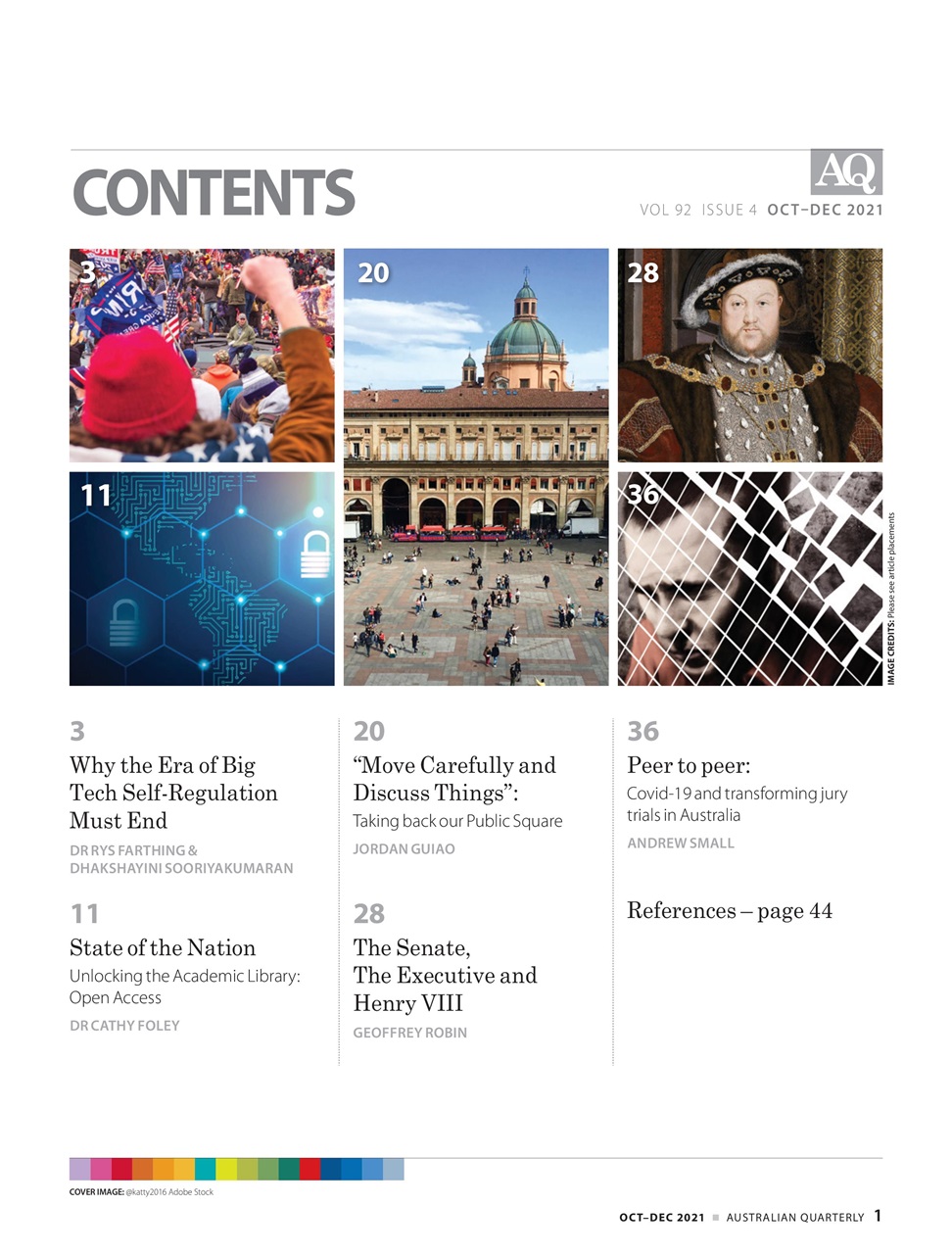 AQ: Australian Quarterly Preview Pages