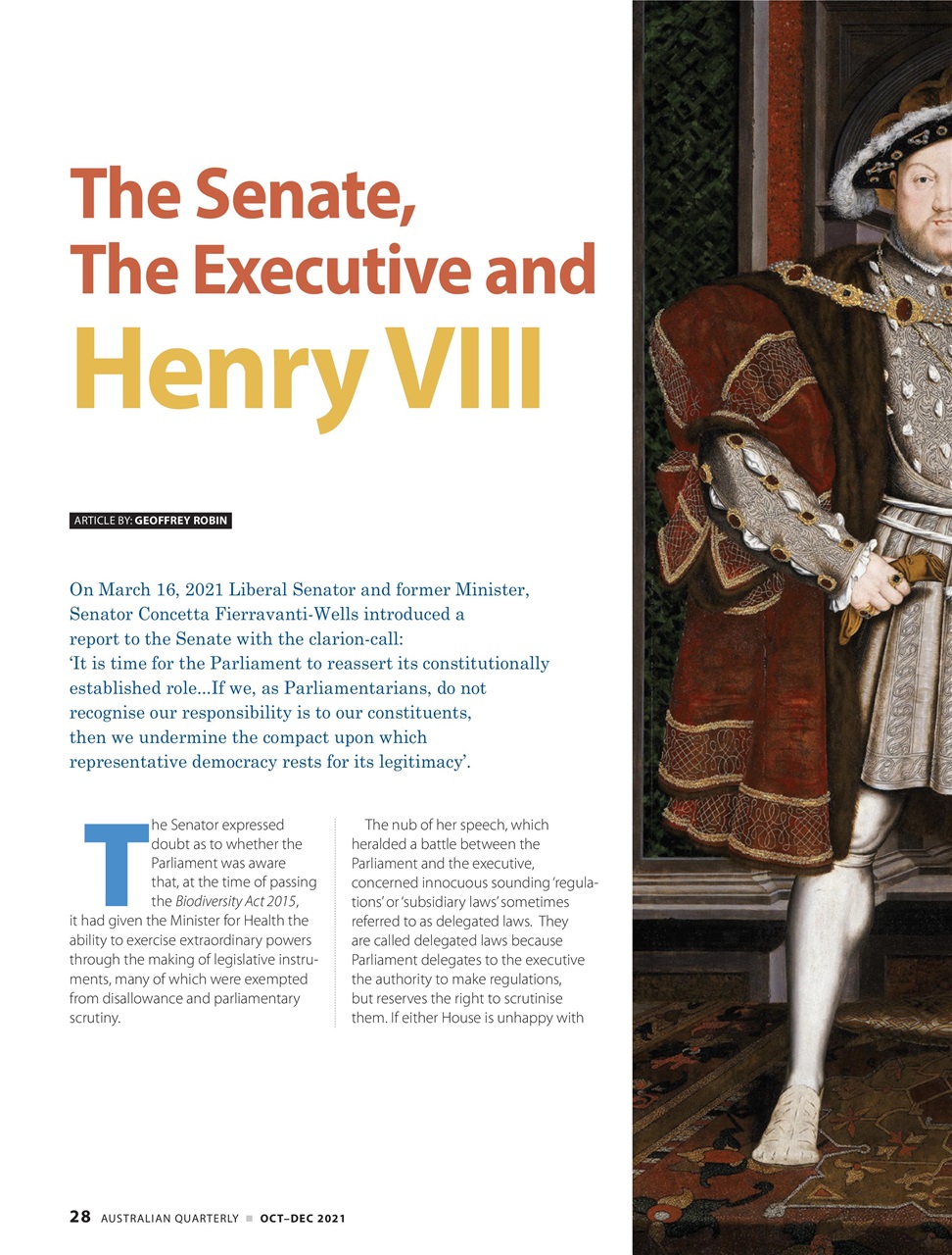 AQ: Australian Quarterly Preview Pages