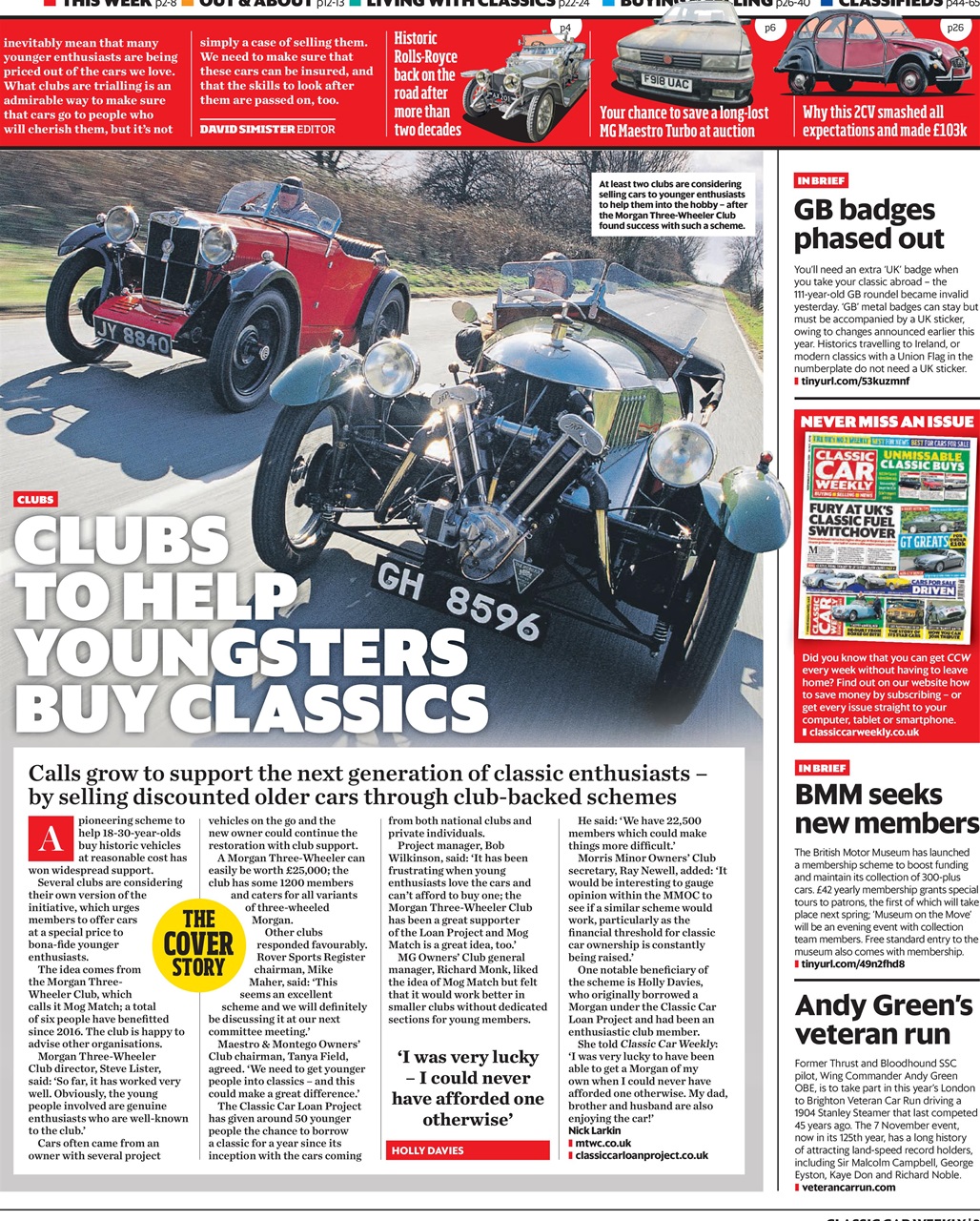 Classic Car Weekly Preview Pages