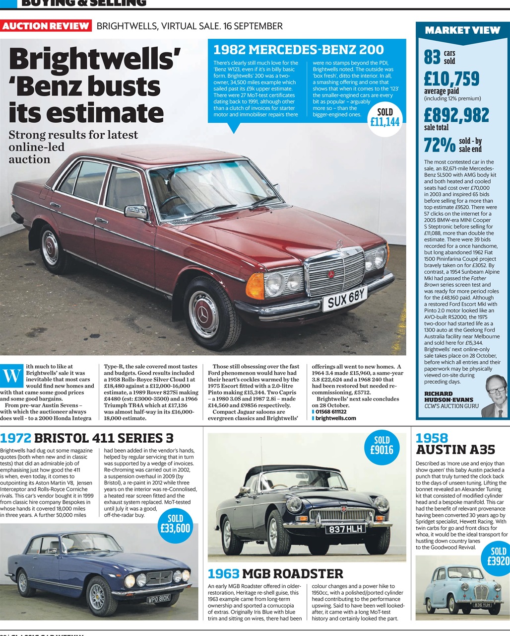 Classic Car Weekly Preview Pages