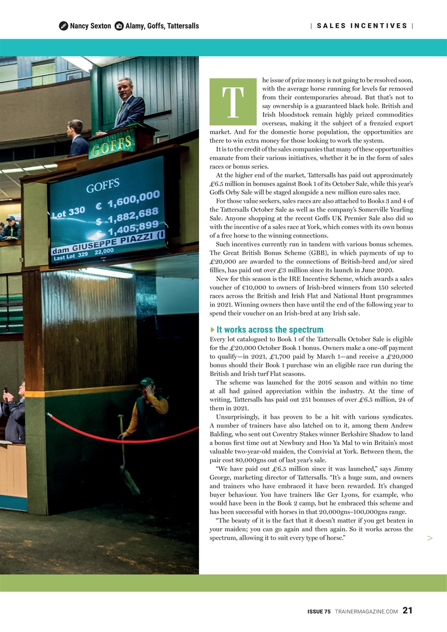 European Trainer Magazine - horse racing Preview Pages