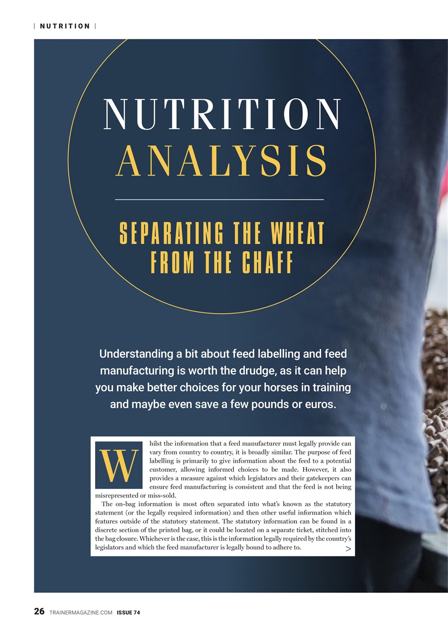 European Trainer Magazine - horse racing Preview Pages