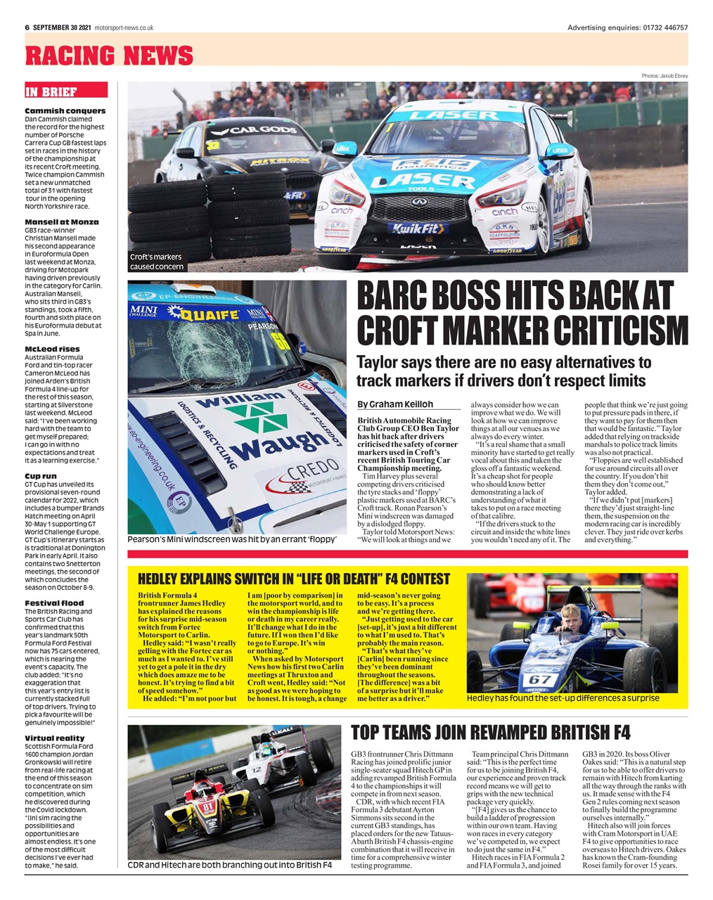 Motorsport News Preview Pages