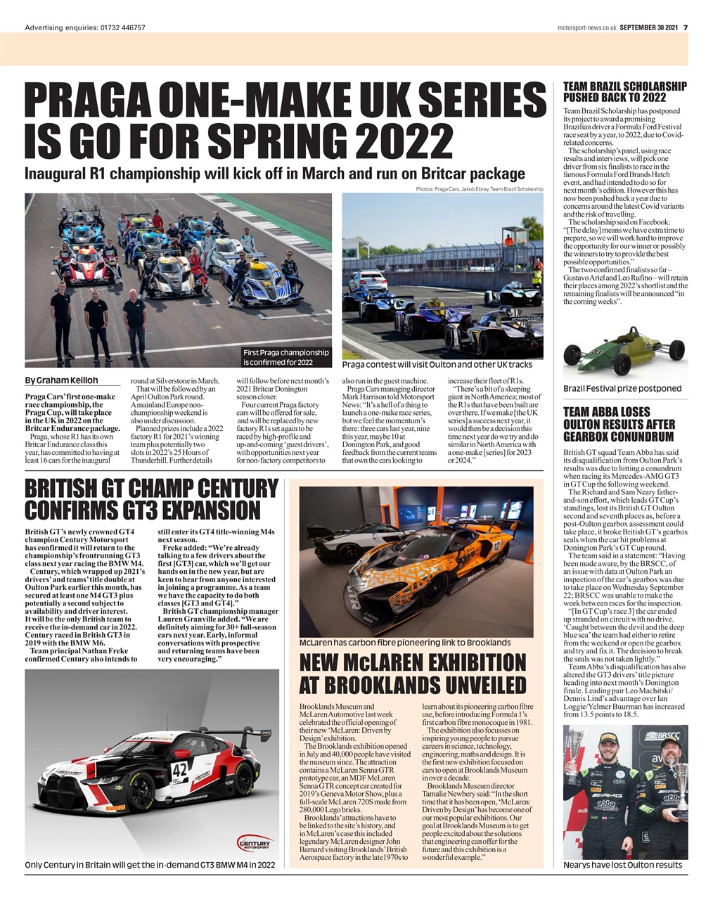 Motorsport News Preview Pages