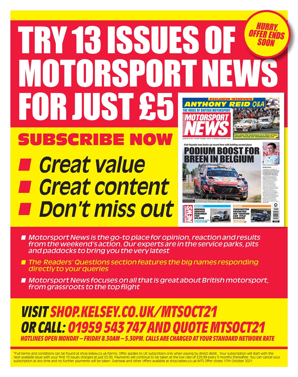 Motorsport News Preview Pages