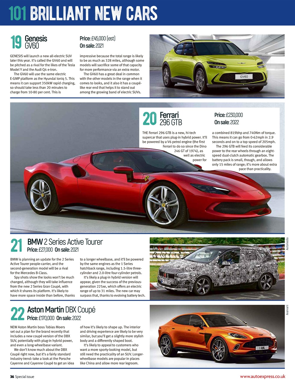 Auto Express Preview Pages