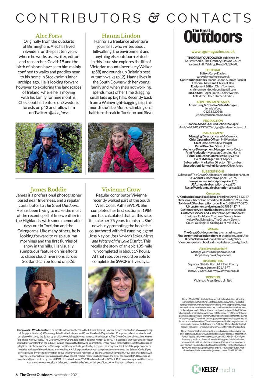 TGO - The Great Outdoors Magazine Preview Pages