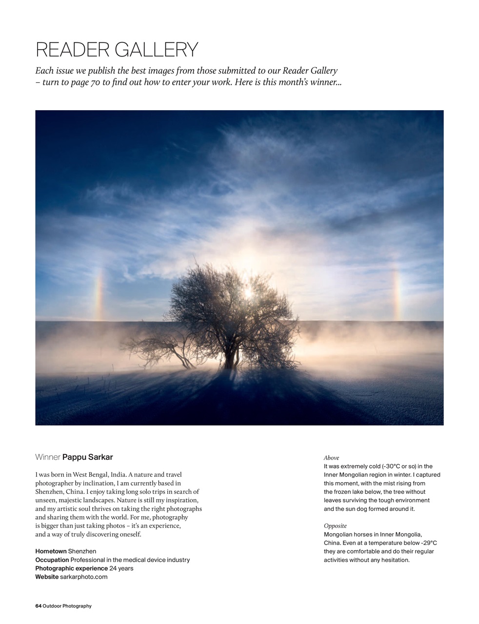 Outdoor Photography Preview Pages