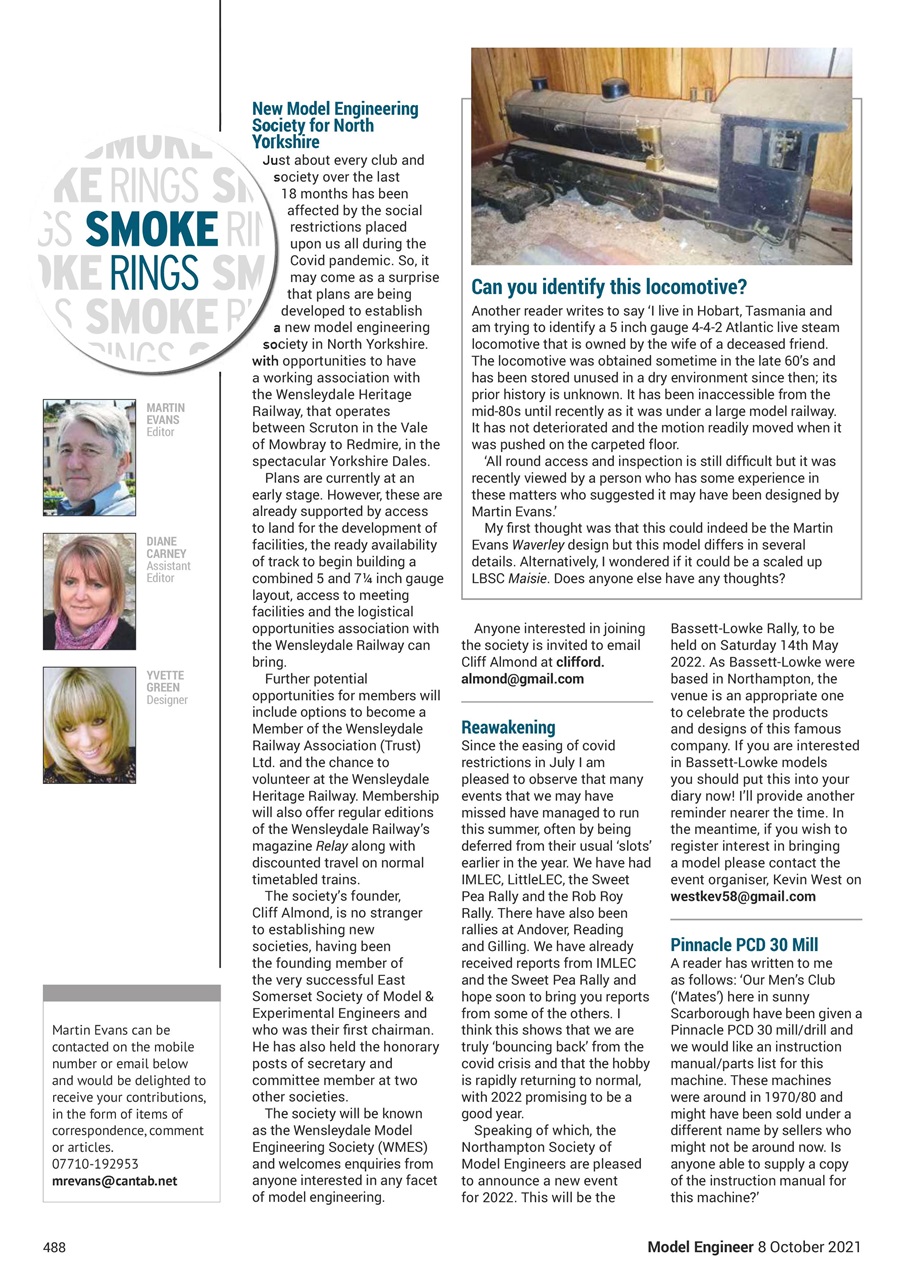 Model Engineer Preview Pages