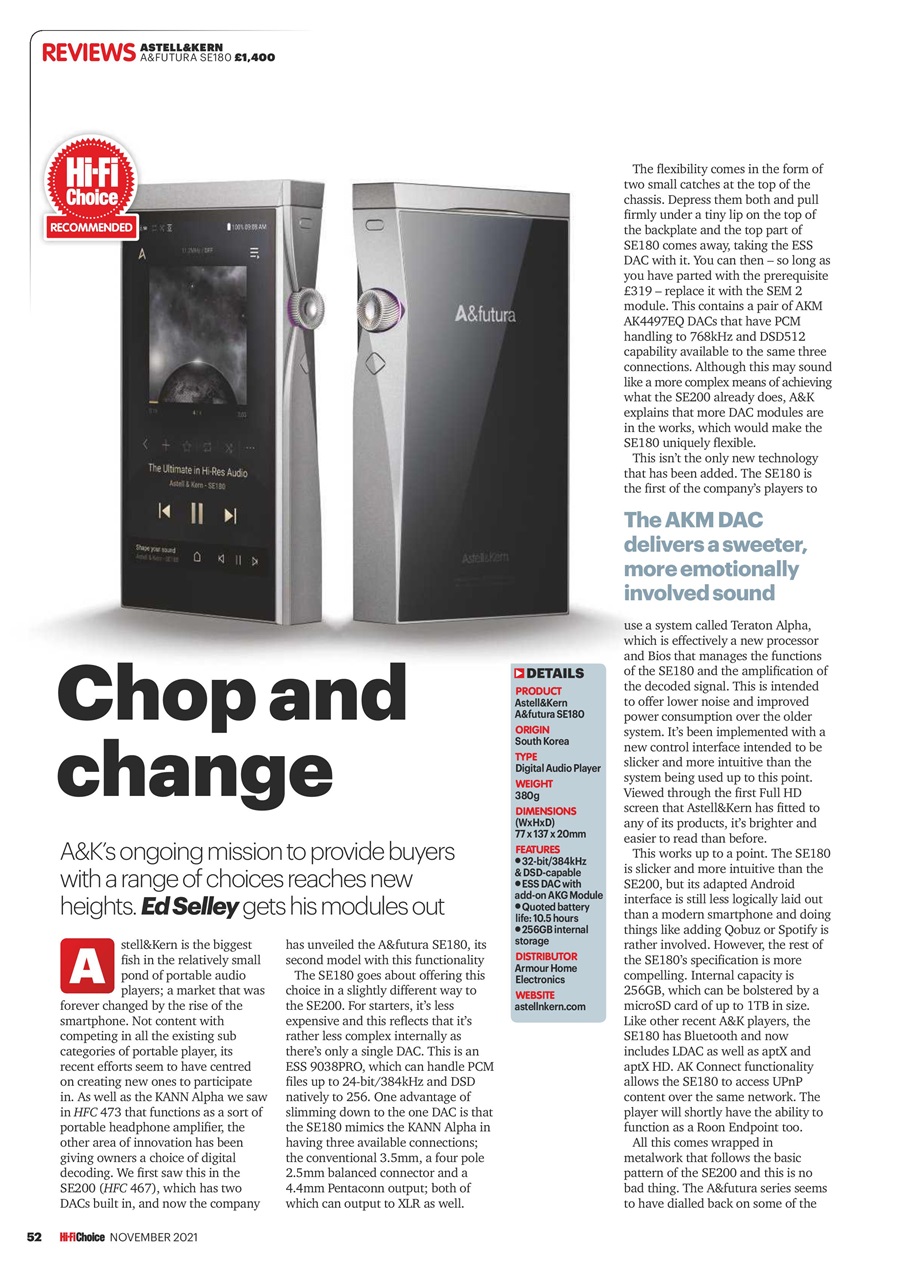 Hi-Fi Choice Preview Pages