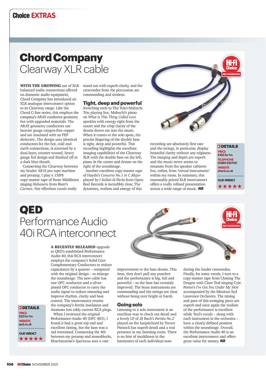 Hi-Fi Choice Preview Pages