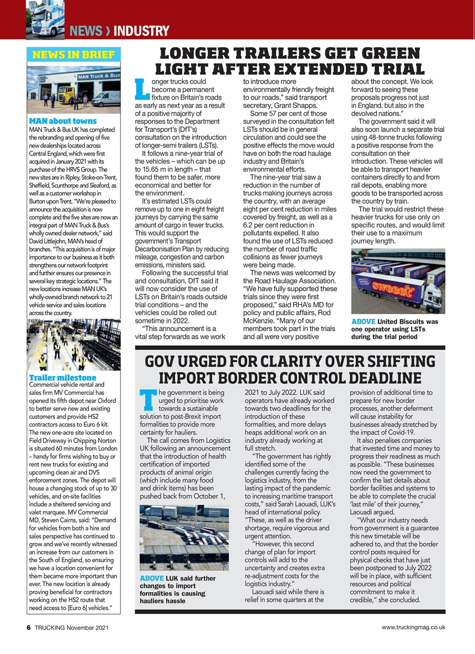 Trucking Magazine Preview Pages
