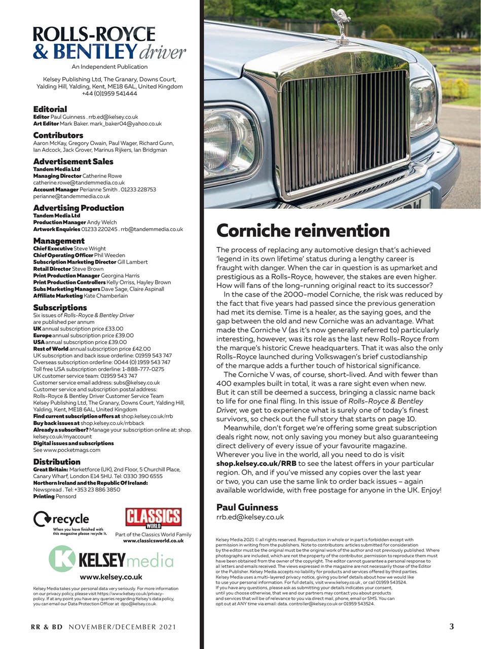 Rolls-Royce & Bentley Driver Preview Pages