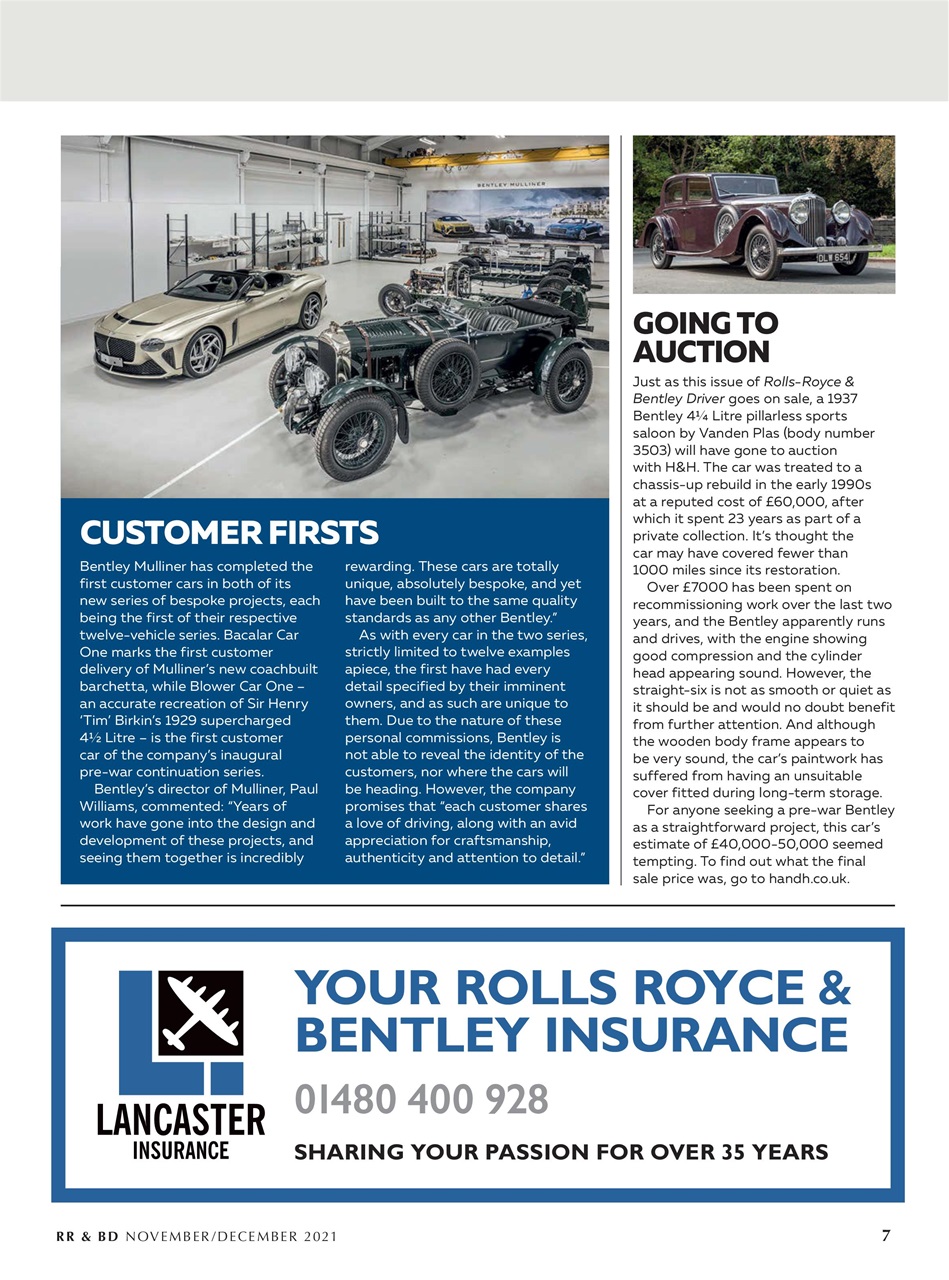 Rolls-Royce & Bentley Driver Preview Pages
