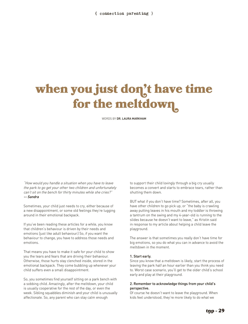 The Natural Parent Magazine Preview Pages