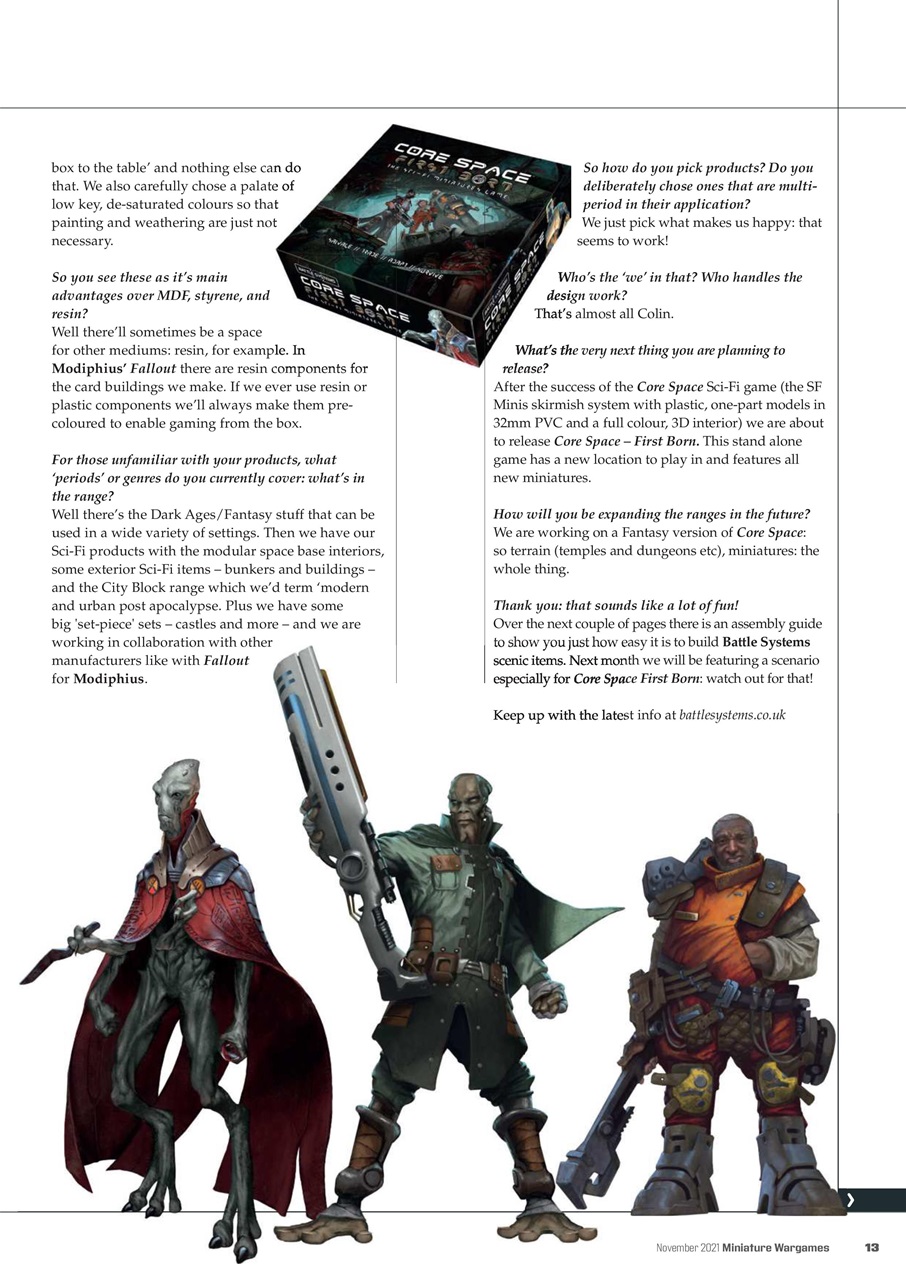 Miniature Wargames Preview Pages