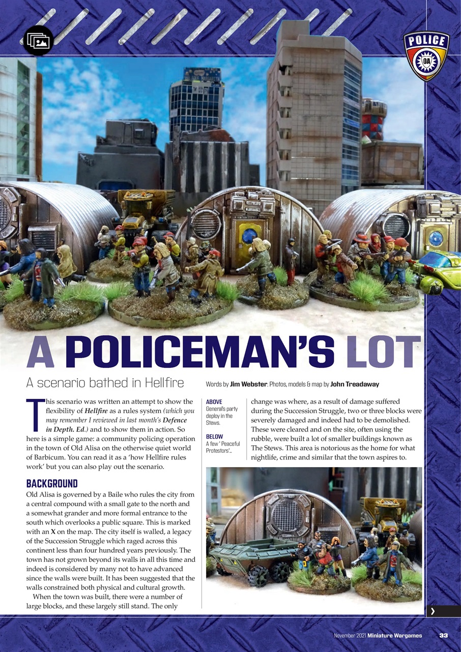 Miniature Wargames Preview Pages