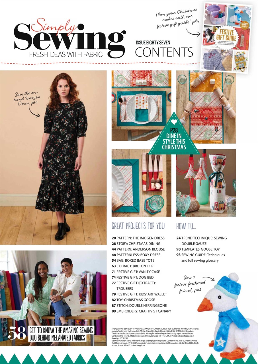 Simply Sewing Preview Pages