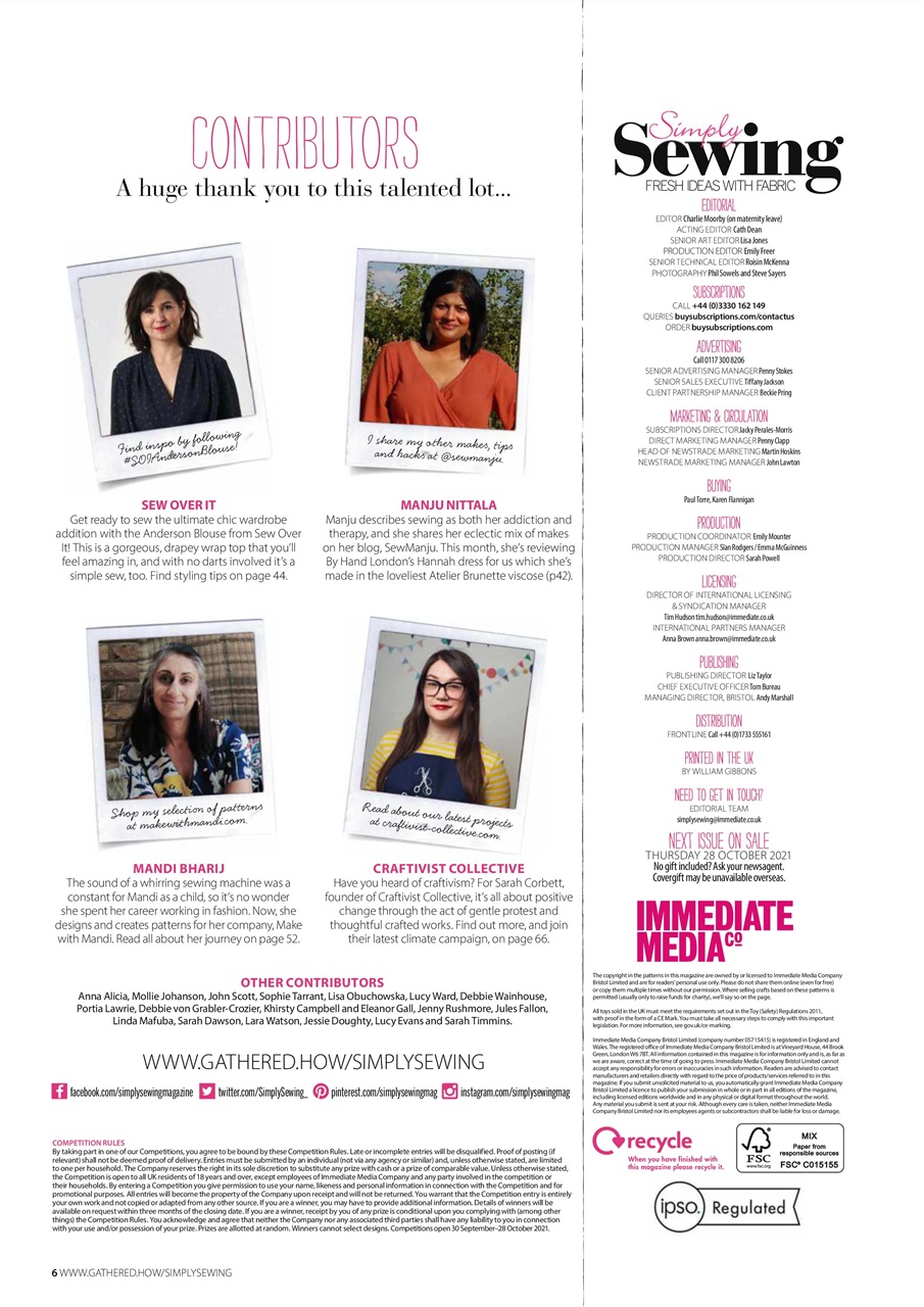 Simply Sewing Preview Pages