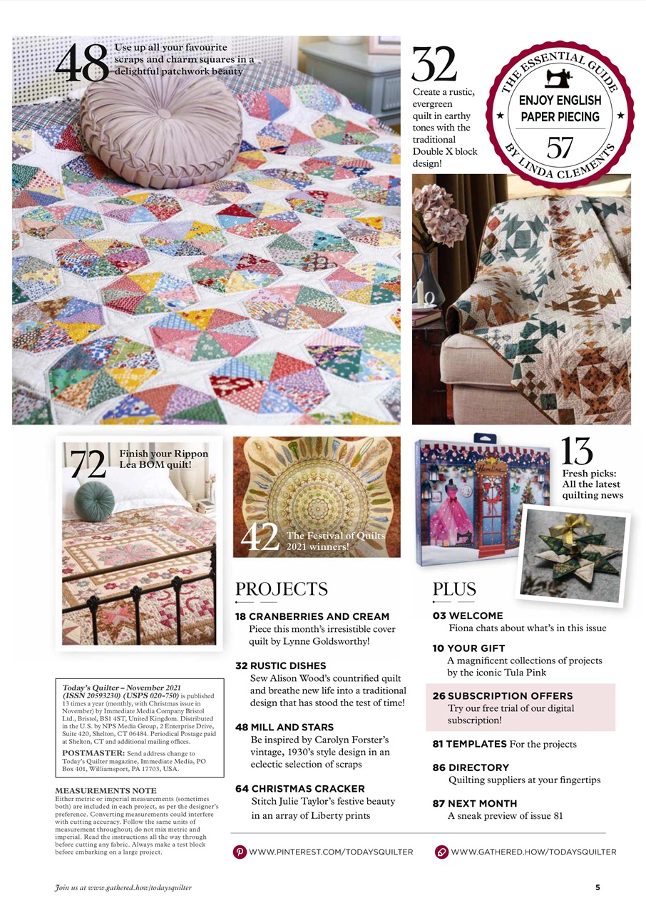 Today’s Quilter Preview Pages