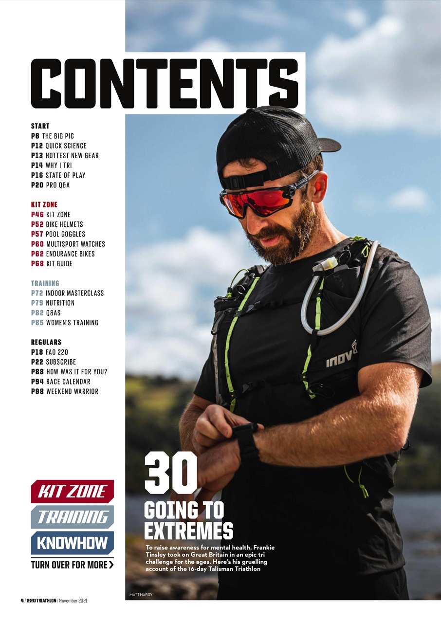 220 Triathlon Magazine Preview Pages