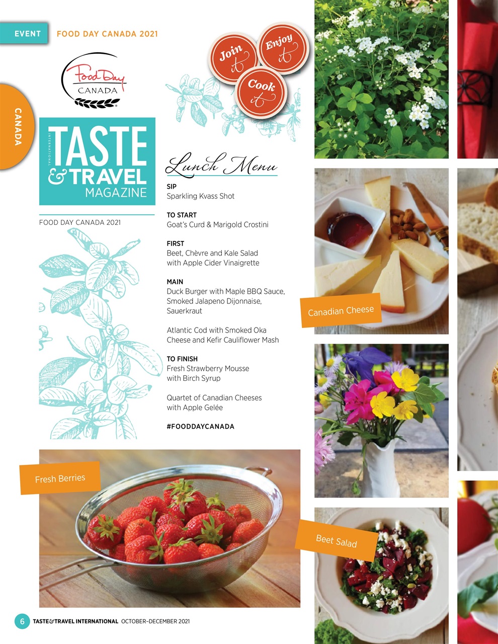 Taste & Travel International Preview Pages