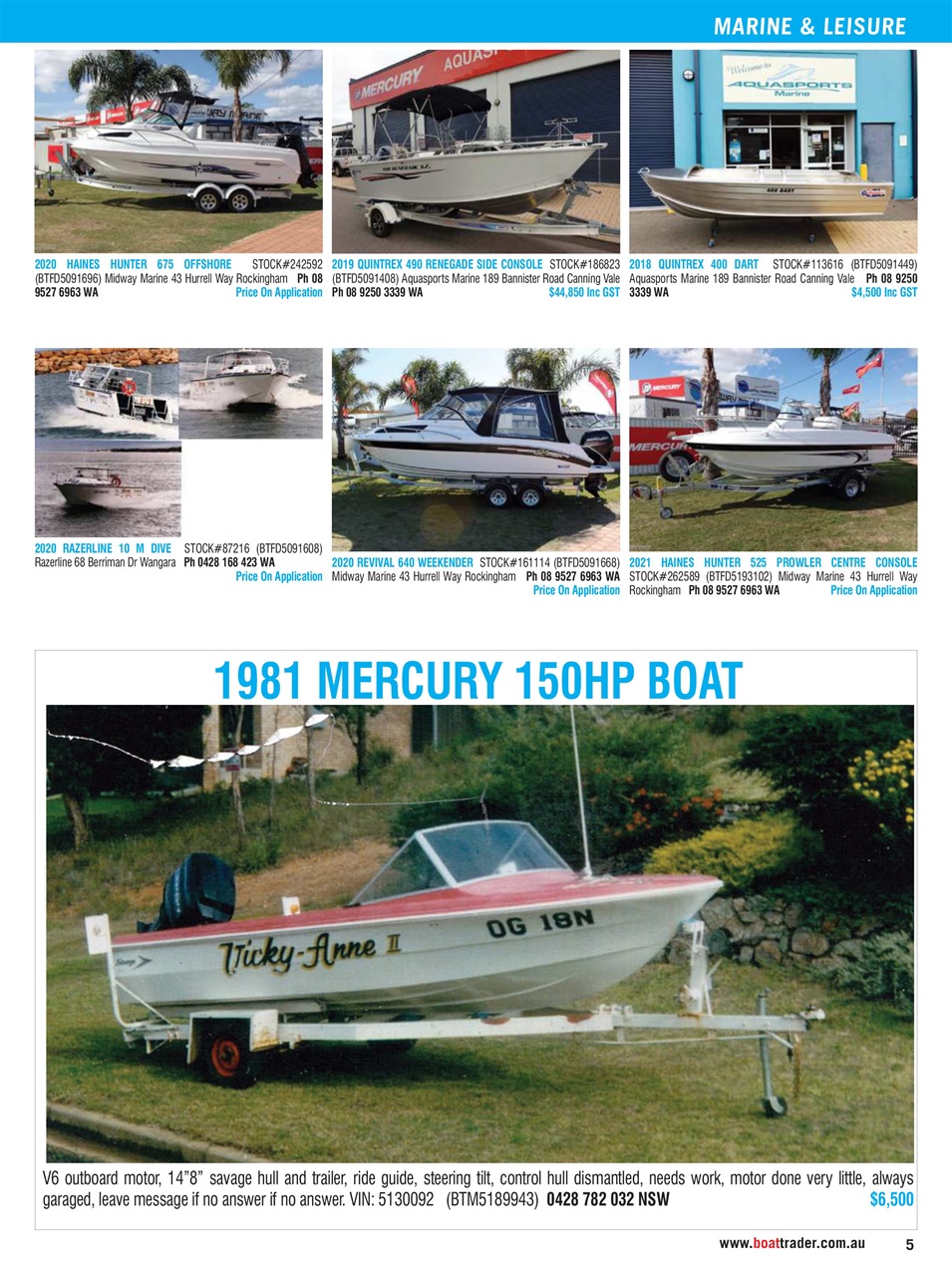 Boat Trader Australia Preview Pages