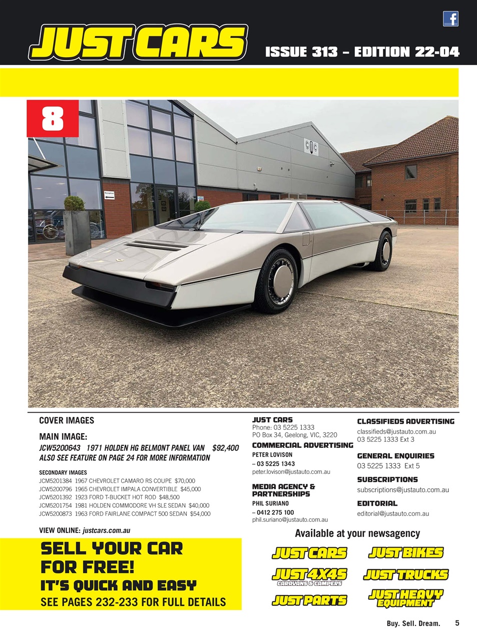 JUST CARS Preview Pages