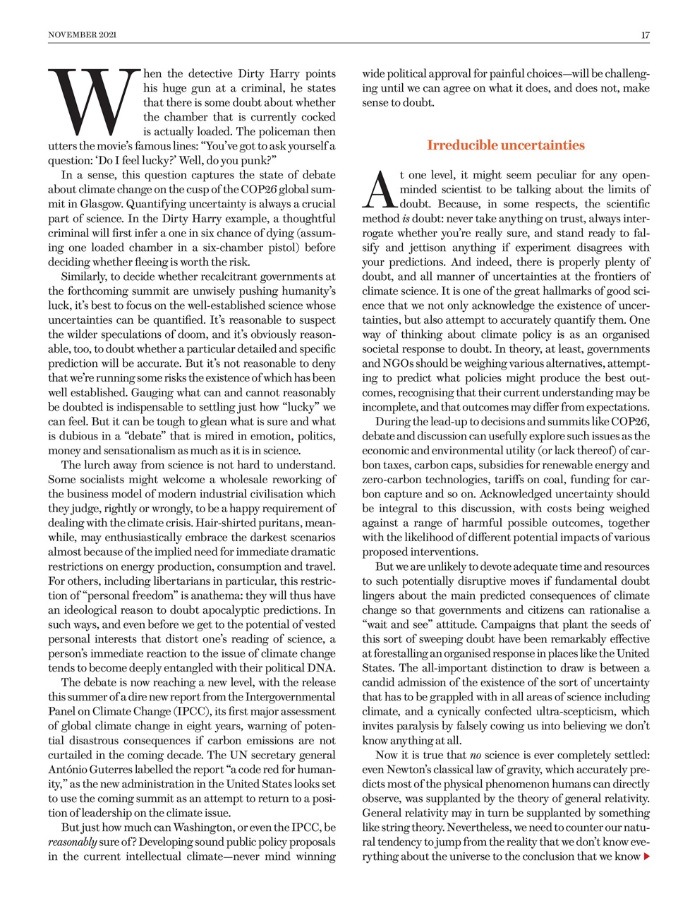 Prospect Magazine Preview Pages