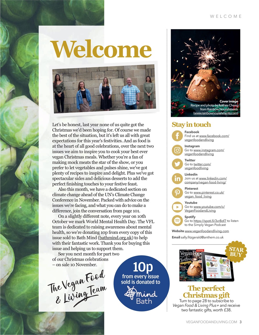 Vegan Food & Living Magazine Preview Pages