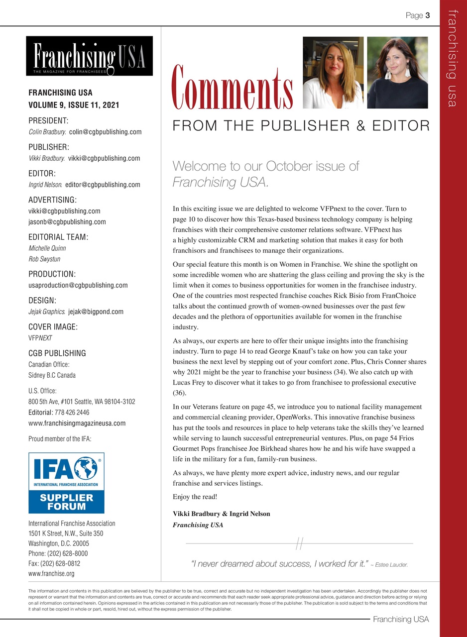 Franchising USA Preview Pages