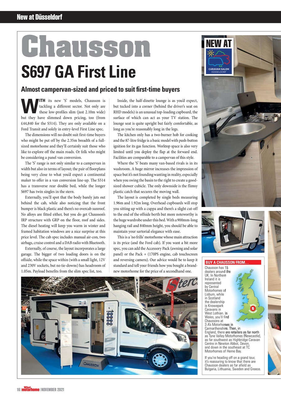 What Motorhome magazine Preview Pages