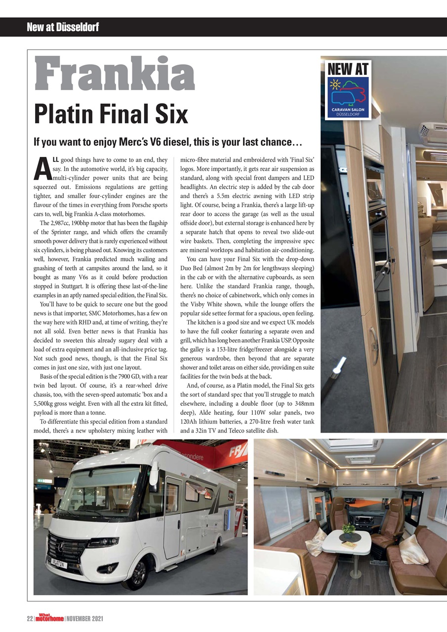 What Motorhome magazine Preview Pages