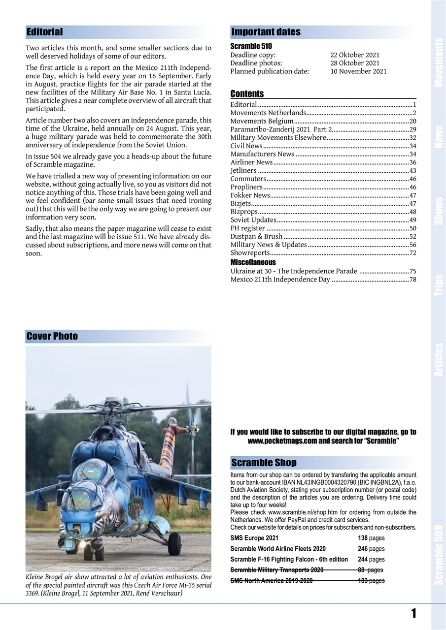 Scramble Magazine Preview Pages