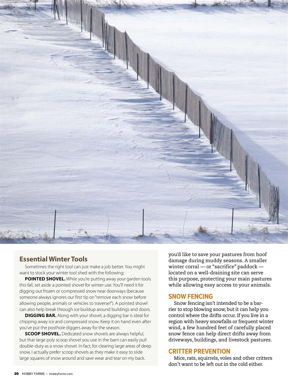 Hobby Farms Magazine Preview Pages