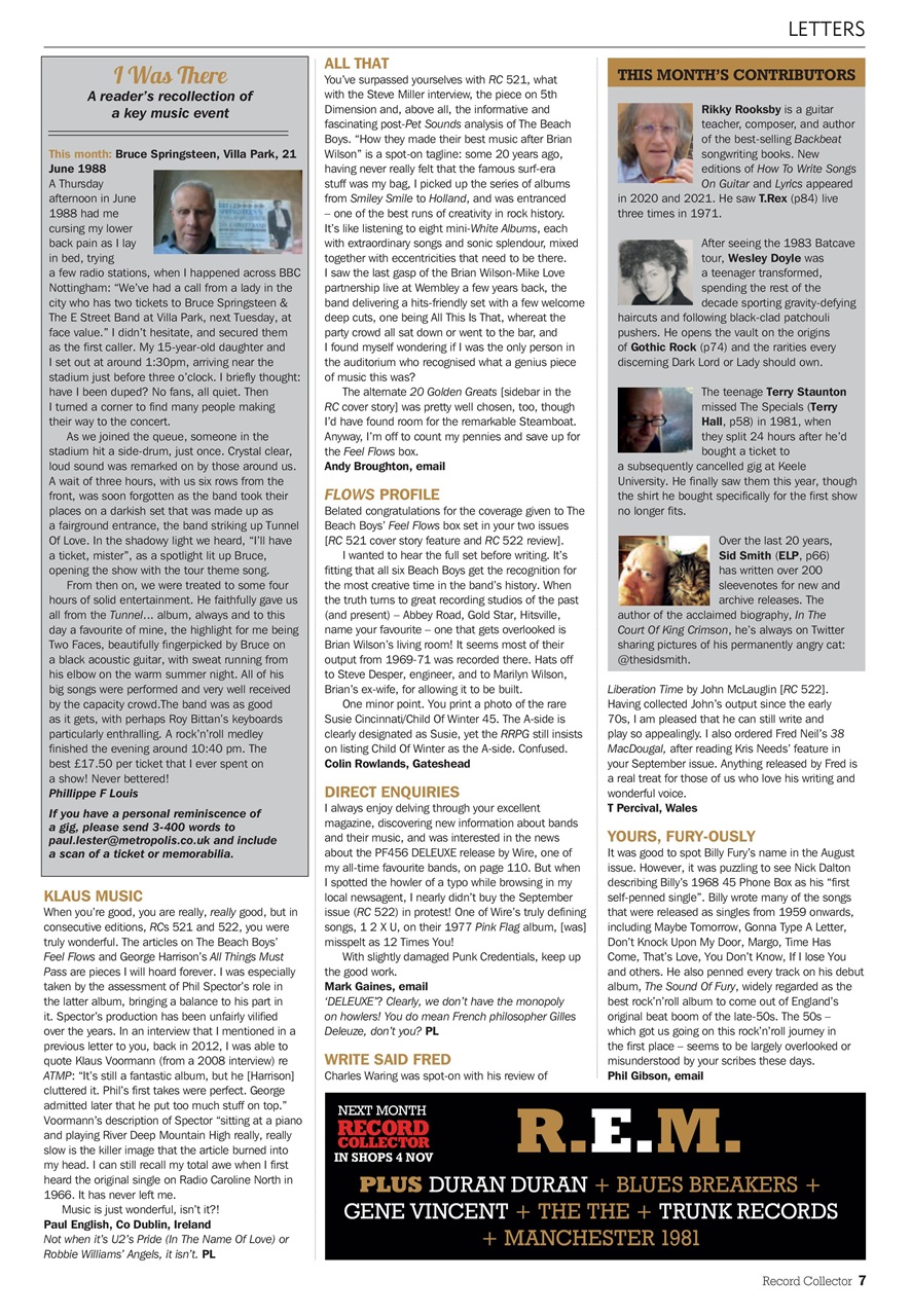 Record Collector Preview Pages