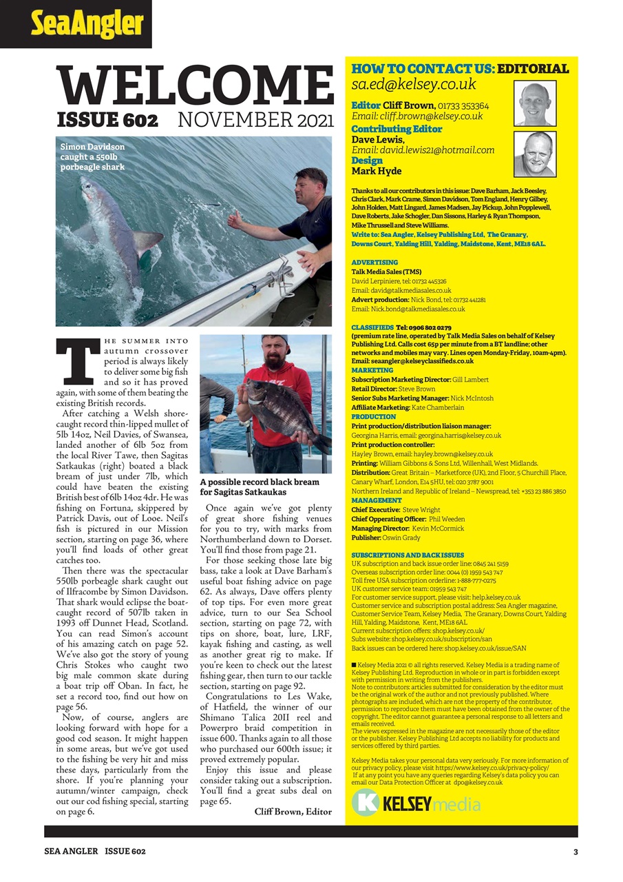Sea Angler Preview Pages
