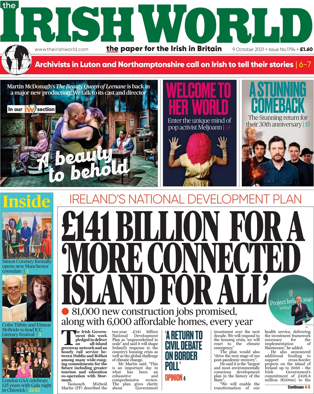 Irish World Preview Pages