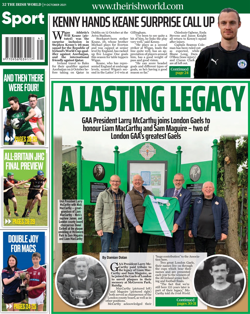 Irish World Preview Pages