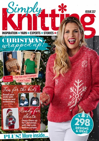 Simply Knitting issue Christmas 2021