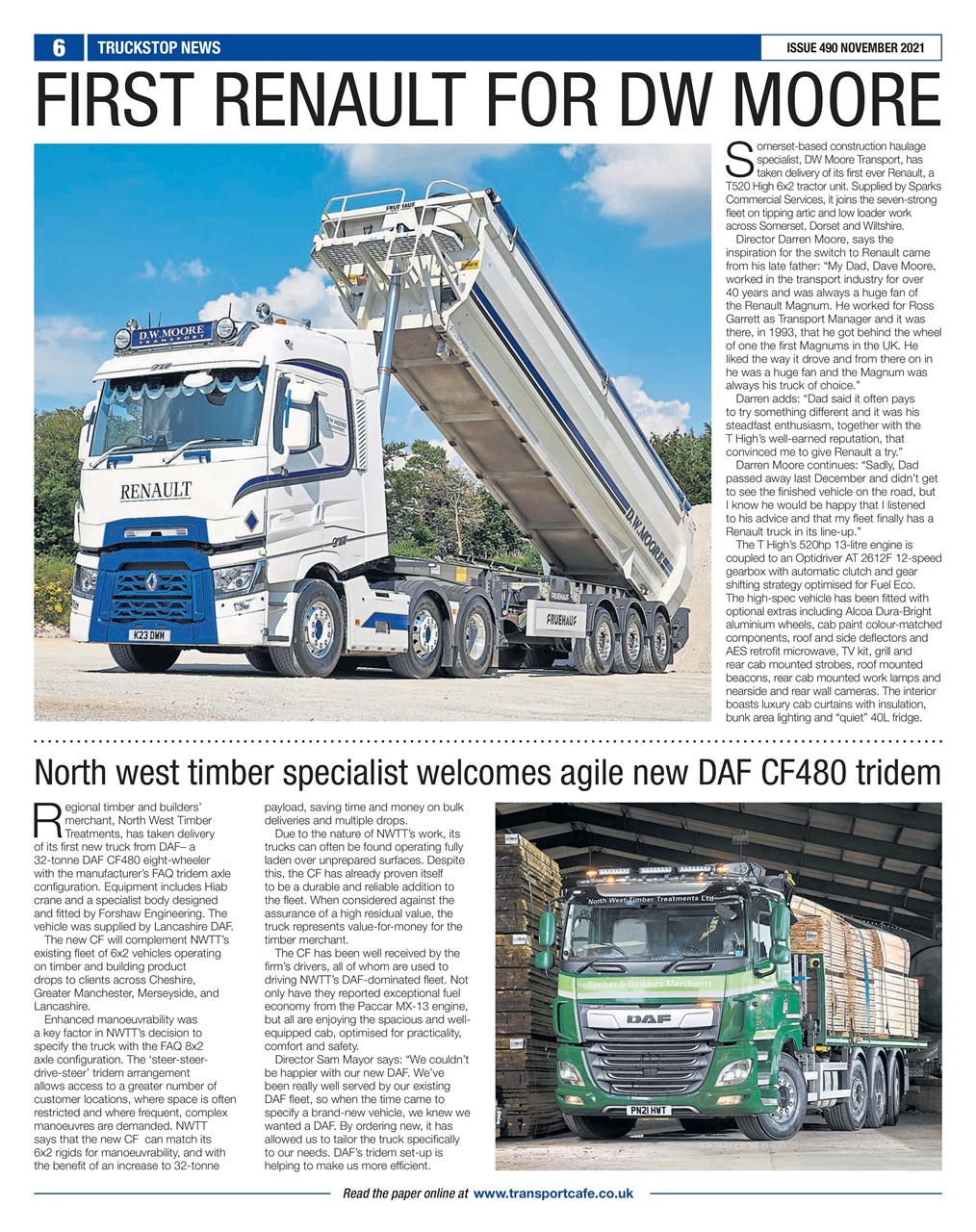 Truckstop News Preview Pages