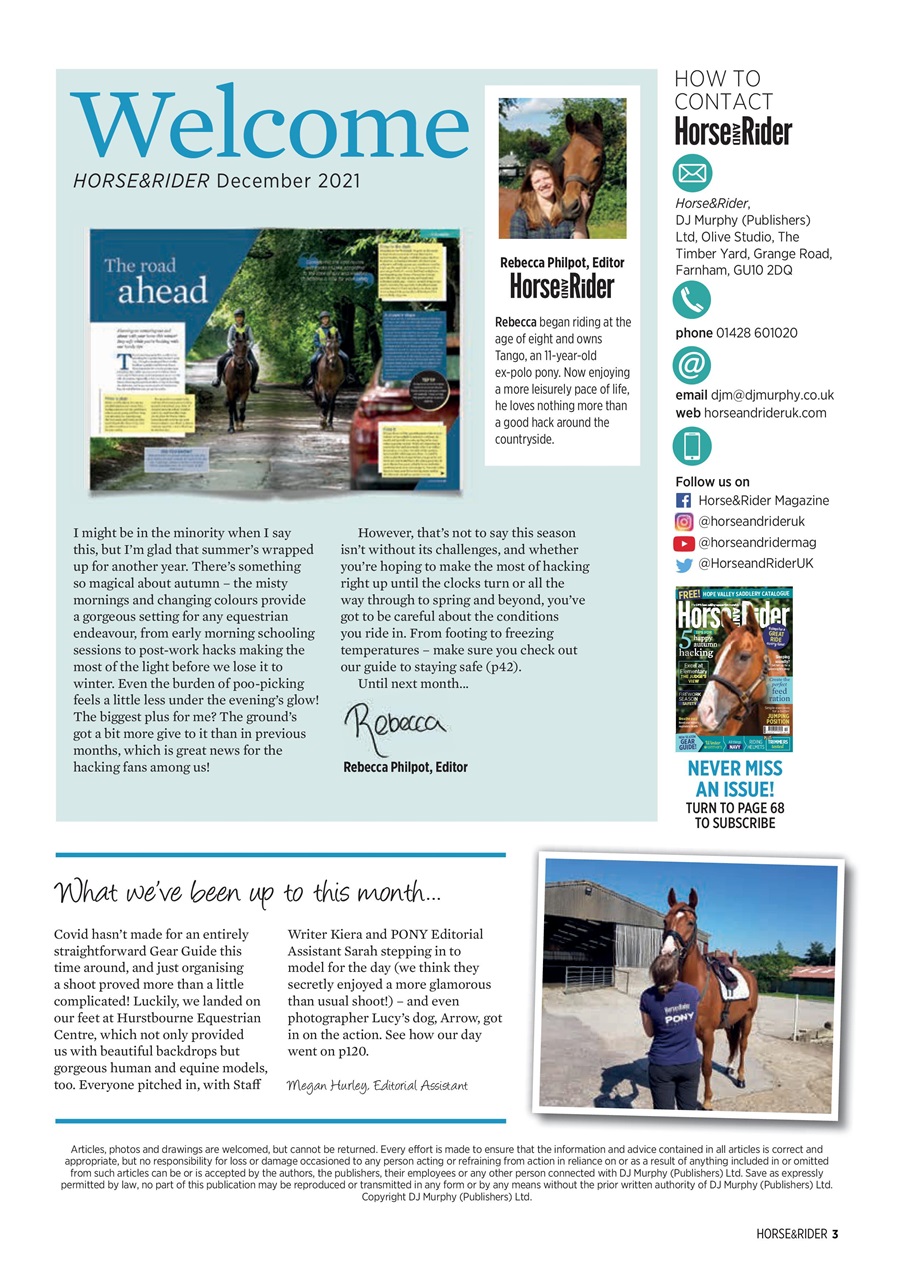 Horse&Rider Magazine - UK equestrian magazine for Horse and Rider Preview Pages