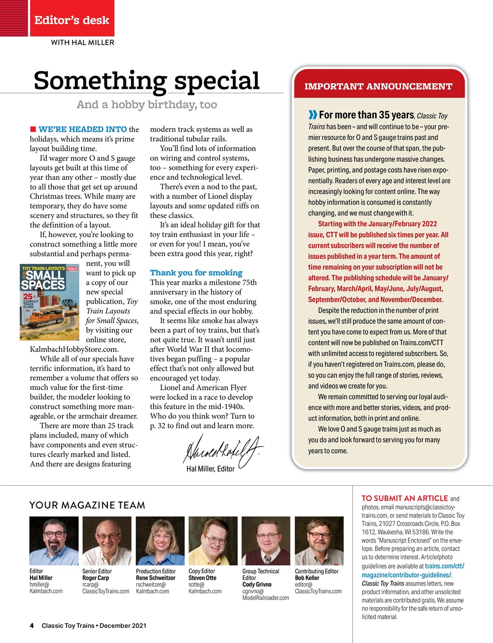 Classic Toy Trains Preview Pages