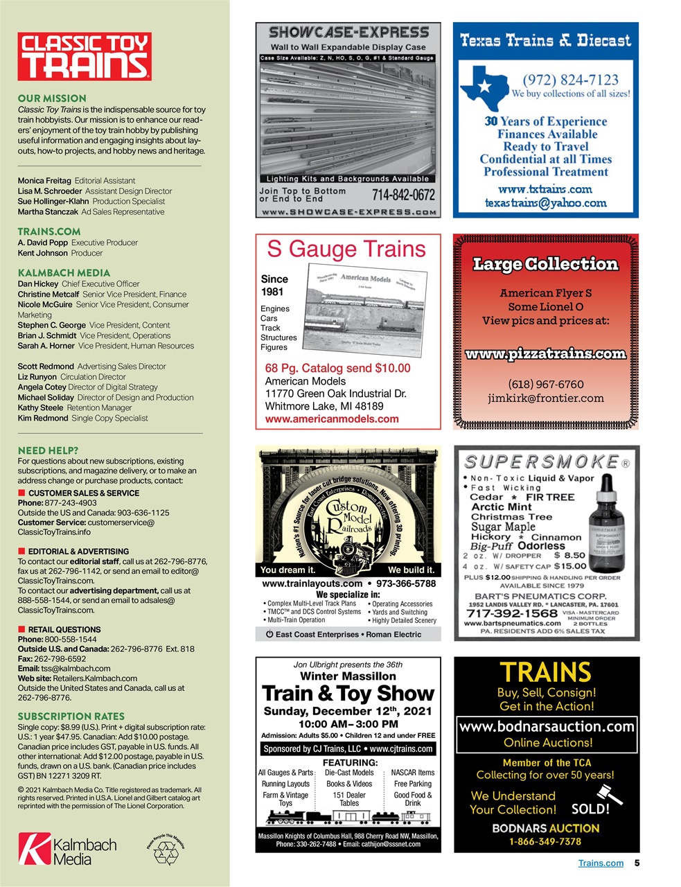 Classic Toy Trains Preview Pages