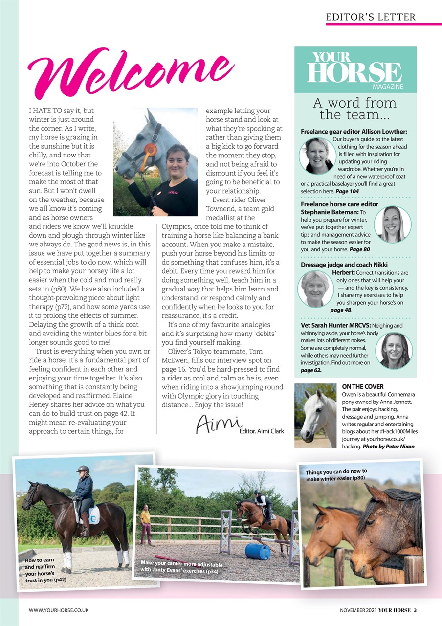 Your Horse Preview Pages