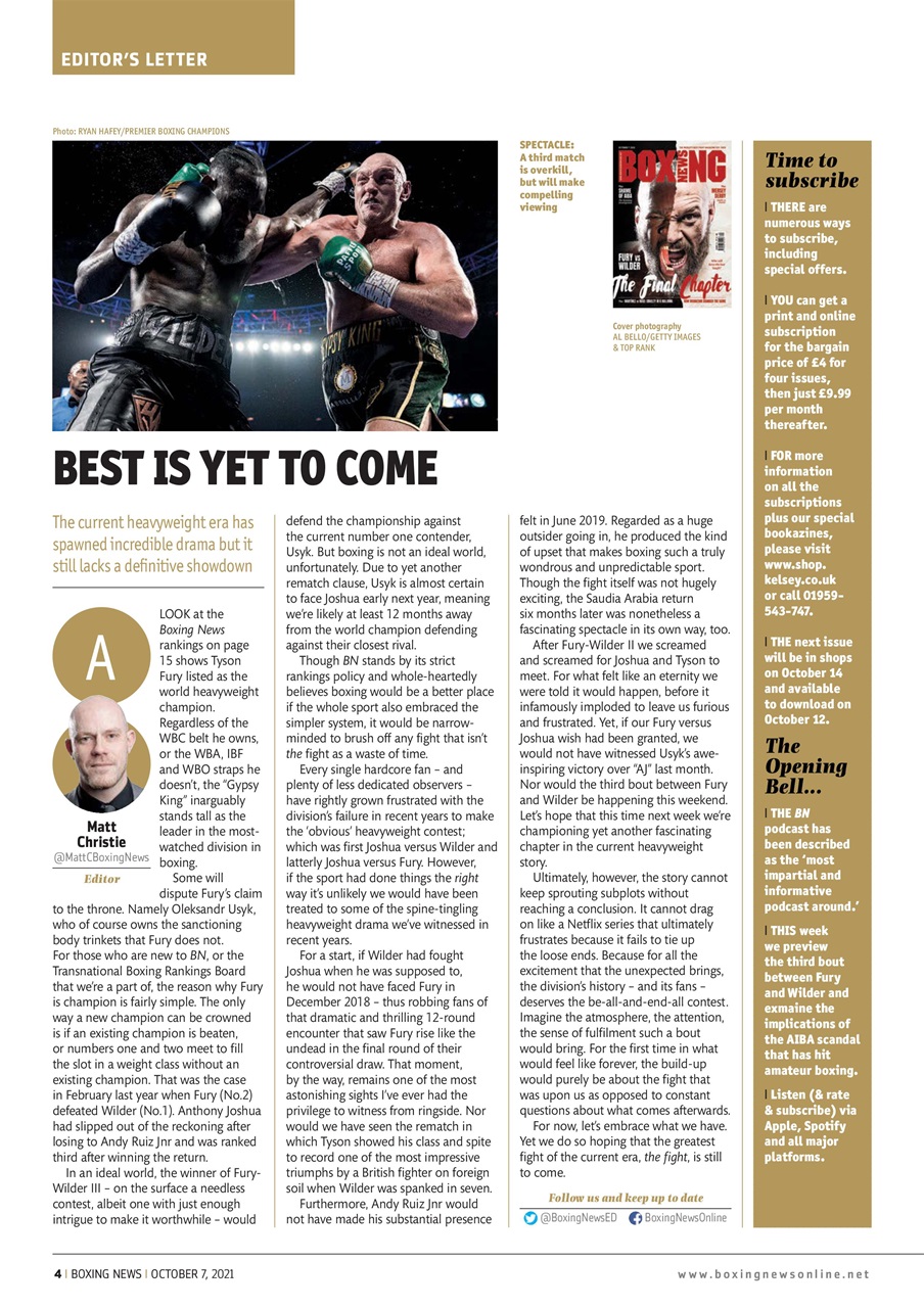 Boxing News Preview Pages