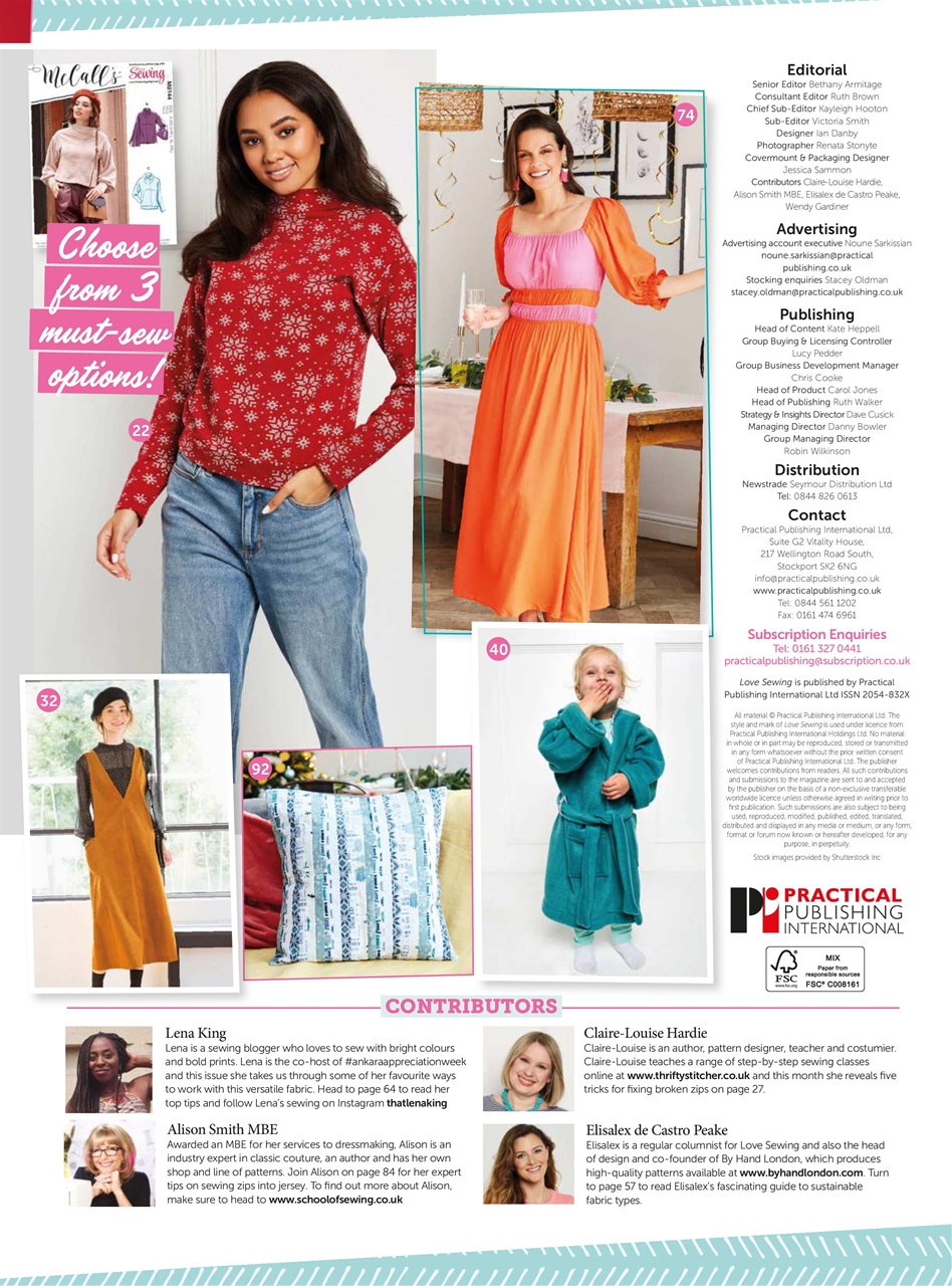 Love Sewing Preview Pages