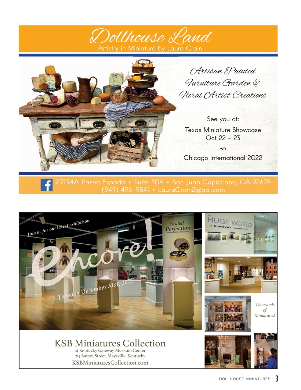 Dollhouse Miniatures Preview Pages