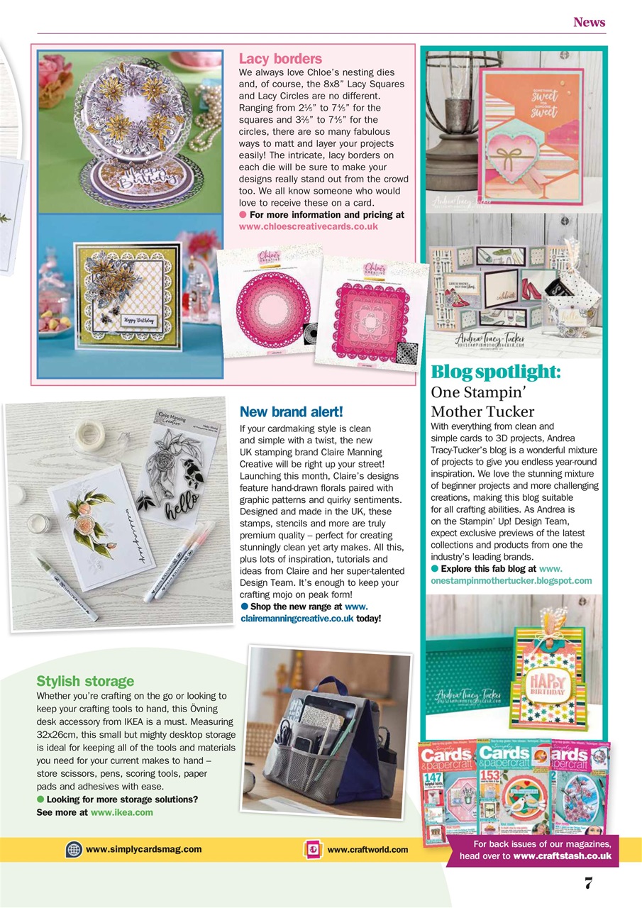 Simply Cards & Papercraft Preview Pages