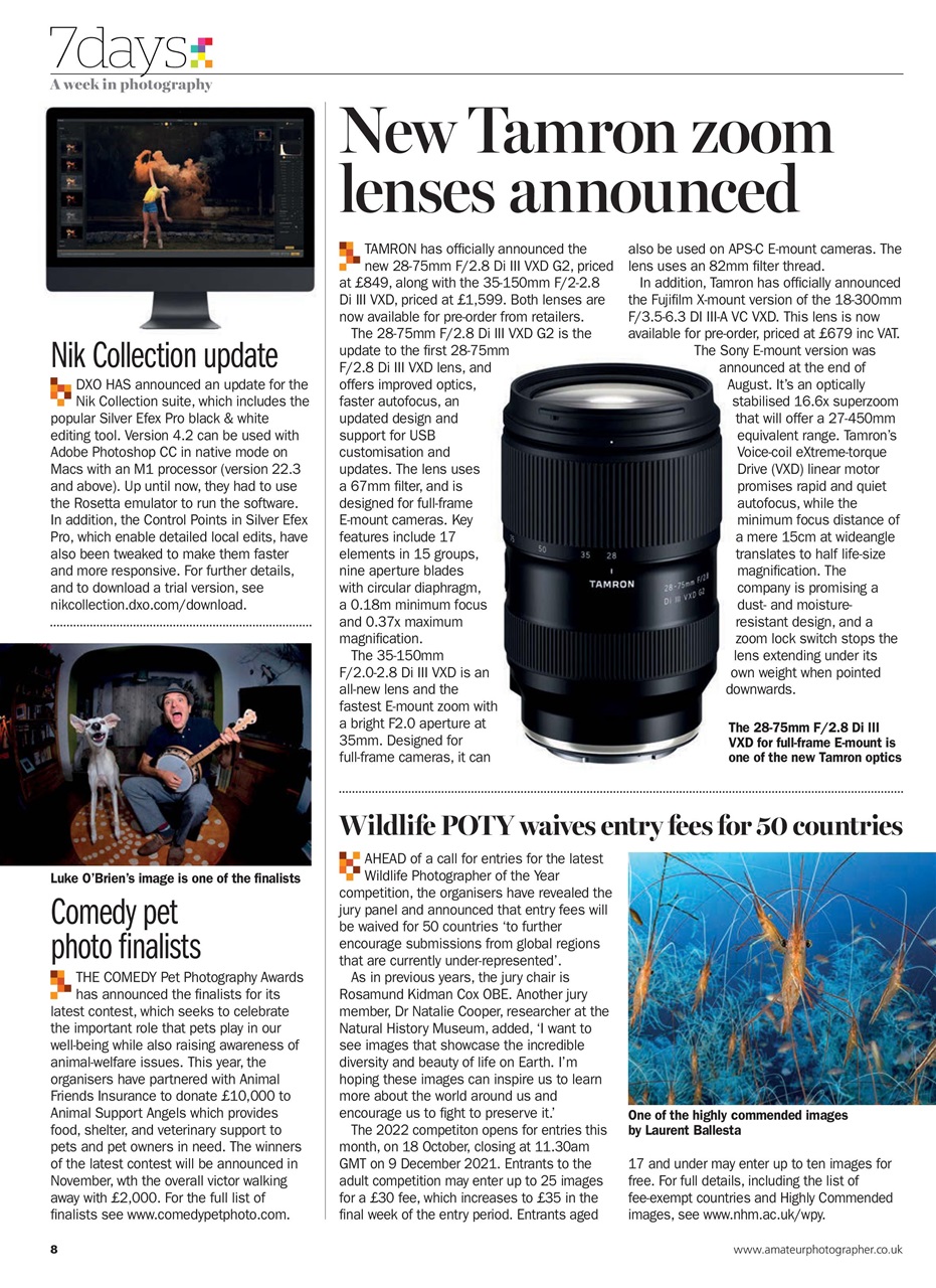 Amateur Photographer Preview Pages